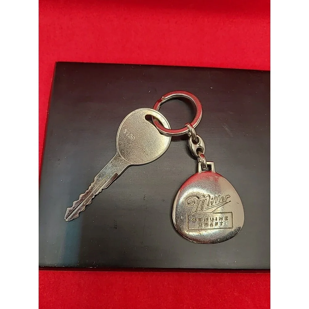 Miller Genuine Draft Beer Advertising Solid Key Chain
